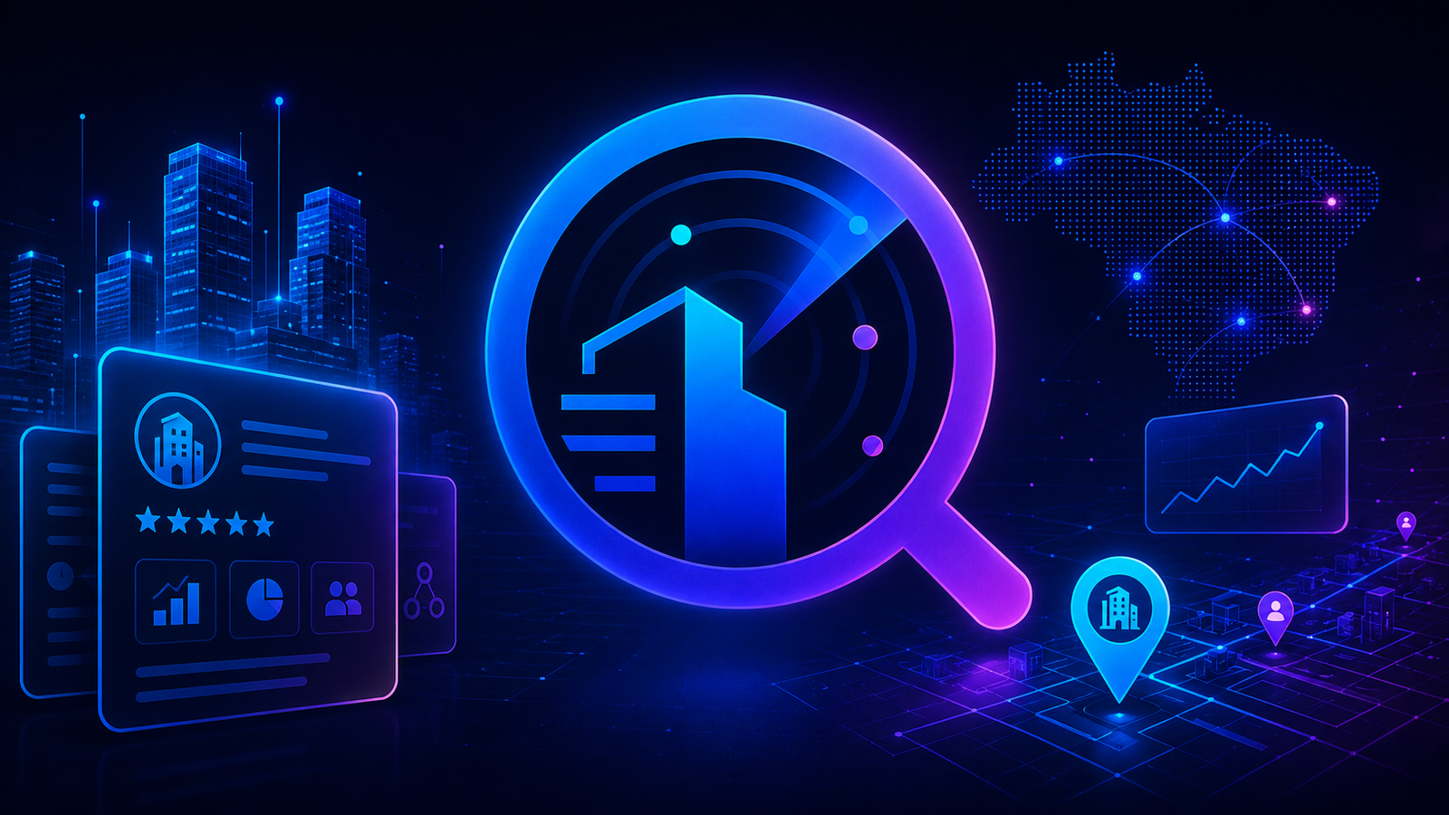 Imagem de apresentação do app CNPJ Radar
