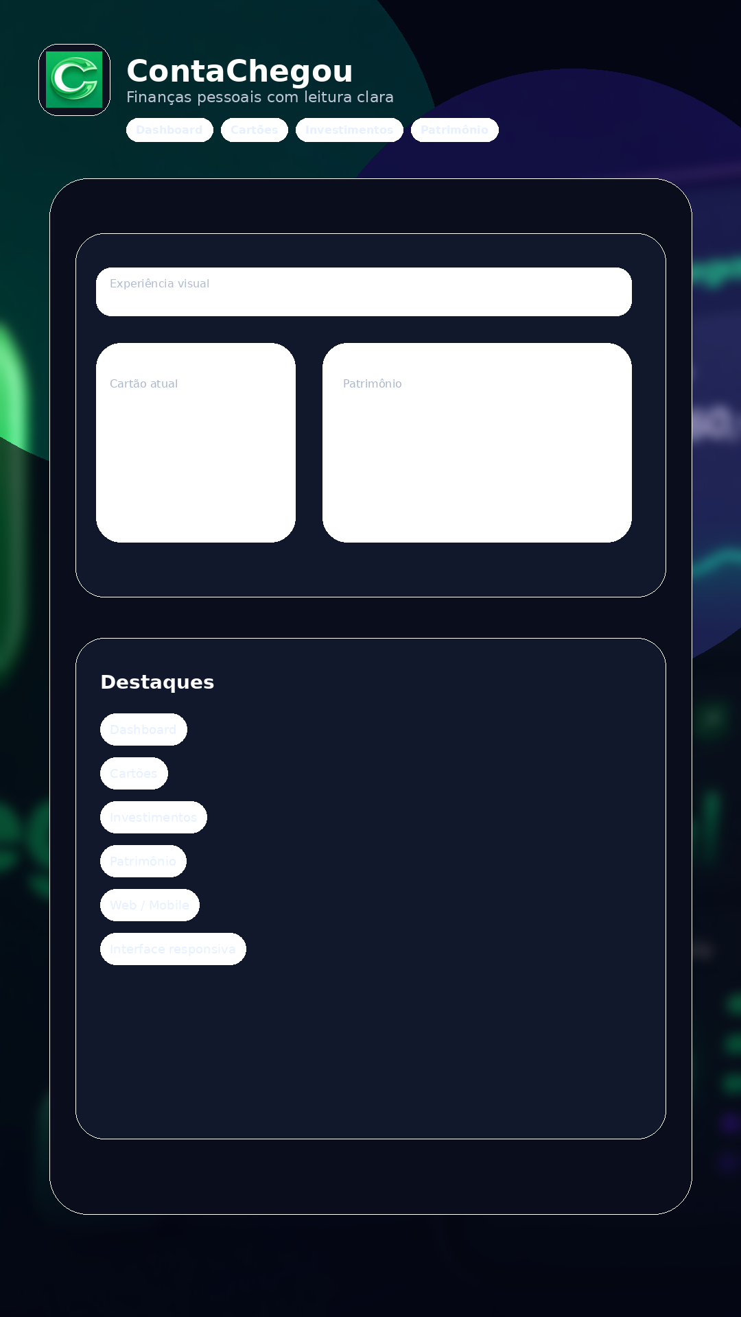 Tela 3 do app ContaChegou